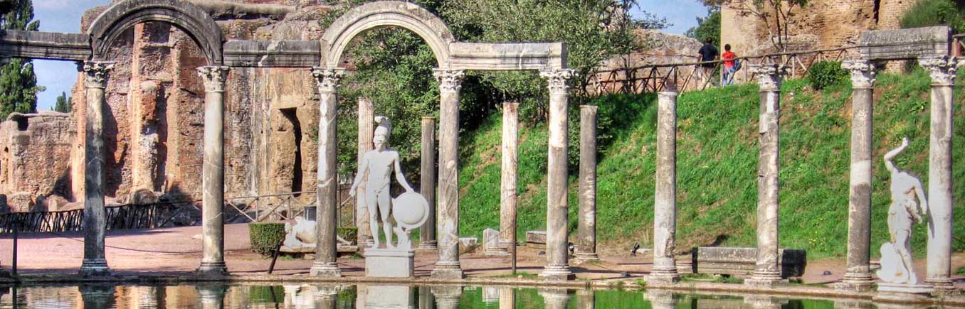 Tivoli: Villa Adriana villa d'este di sera