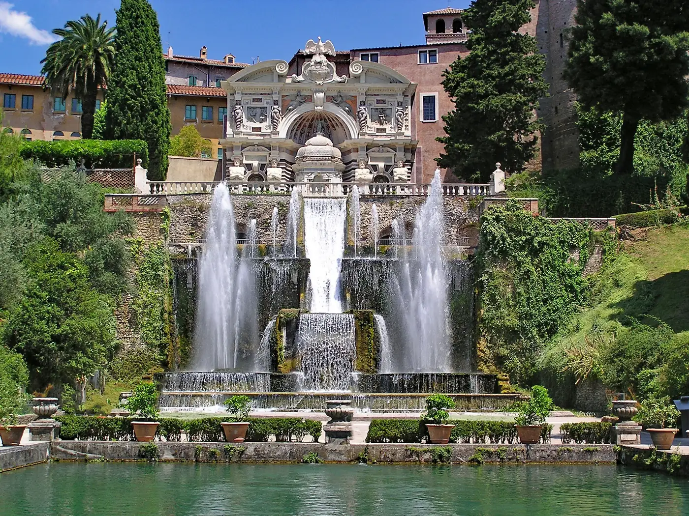 Il giardino di Villa d'Este a Tivoli